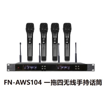 ZOBO 會議室系統 全網絡化音頻 FN-AWS104 一拖四無線手持話筒