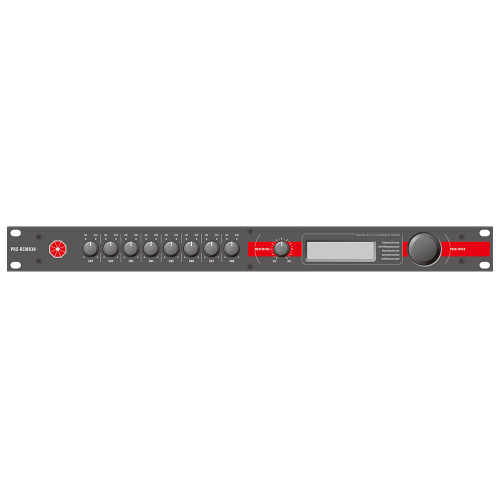 意大利PRS RC系統管理器 RCM830 數字混音器 反饋抑制器